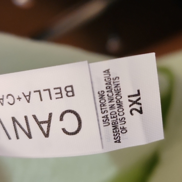 NWOT Bella Canvas Unisex Good Vibes Only Lt.Green Graphic T-Shirt Size 2X & 3X - Picture 6 of 6